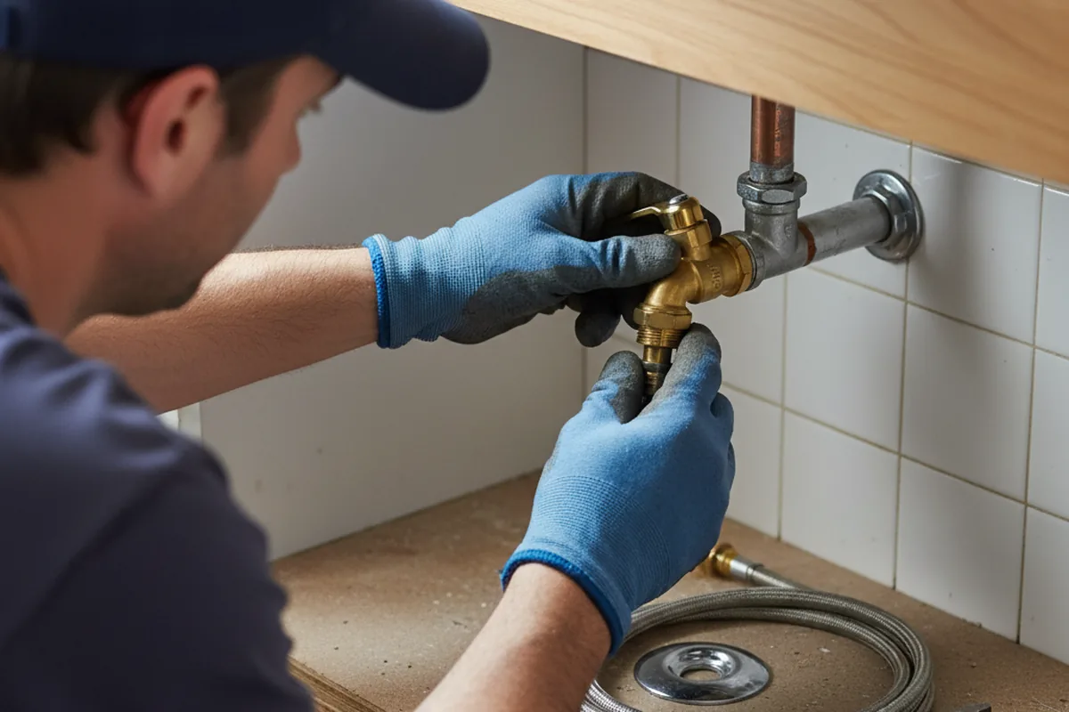 Shutoff valve and fitting work during Emergency Plumbing in Carlsbad